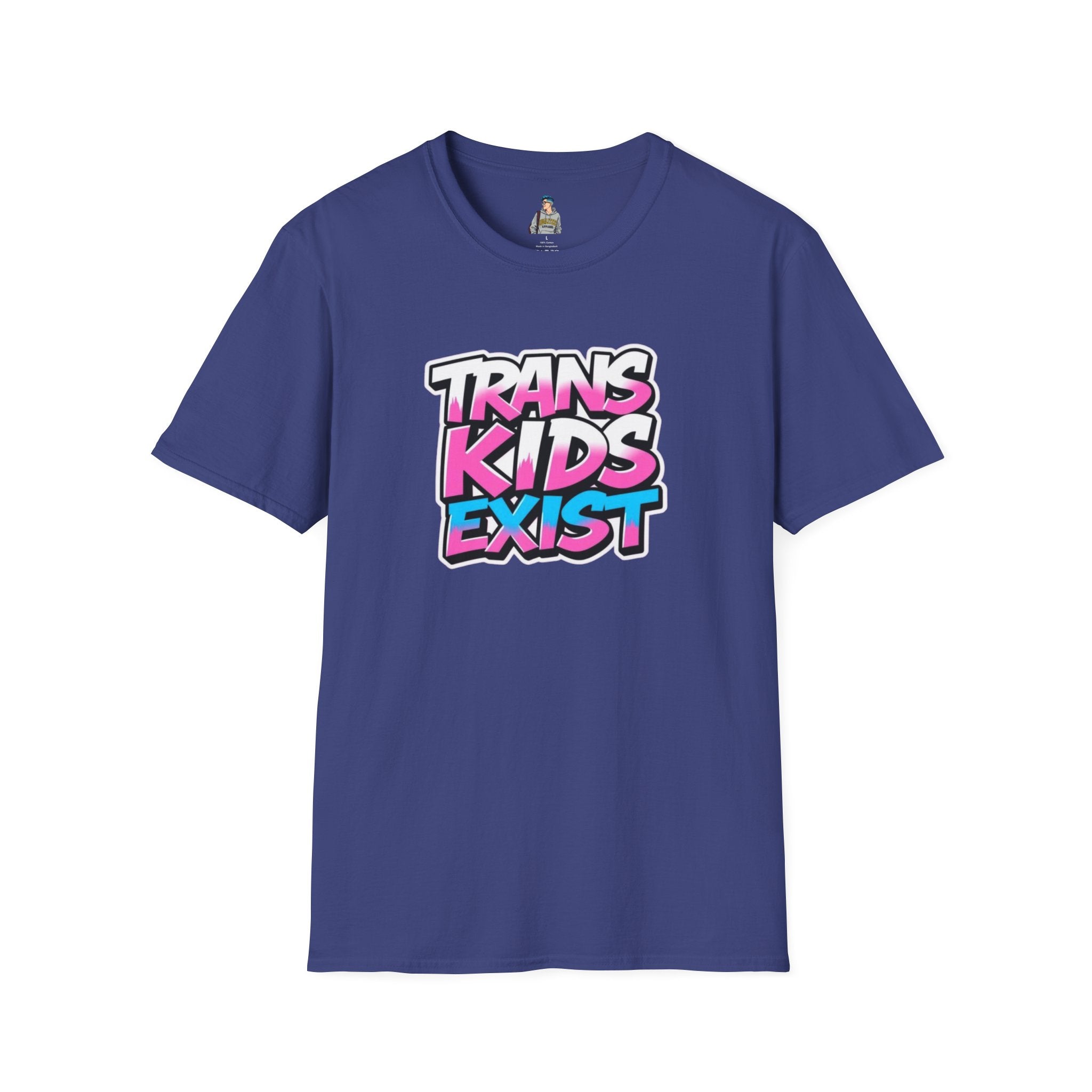 Trans Kids Exist Unisex Softstyle T-Shirt - EqualiTees.Me