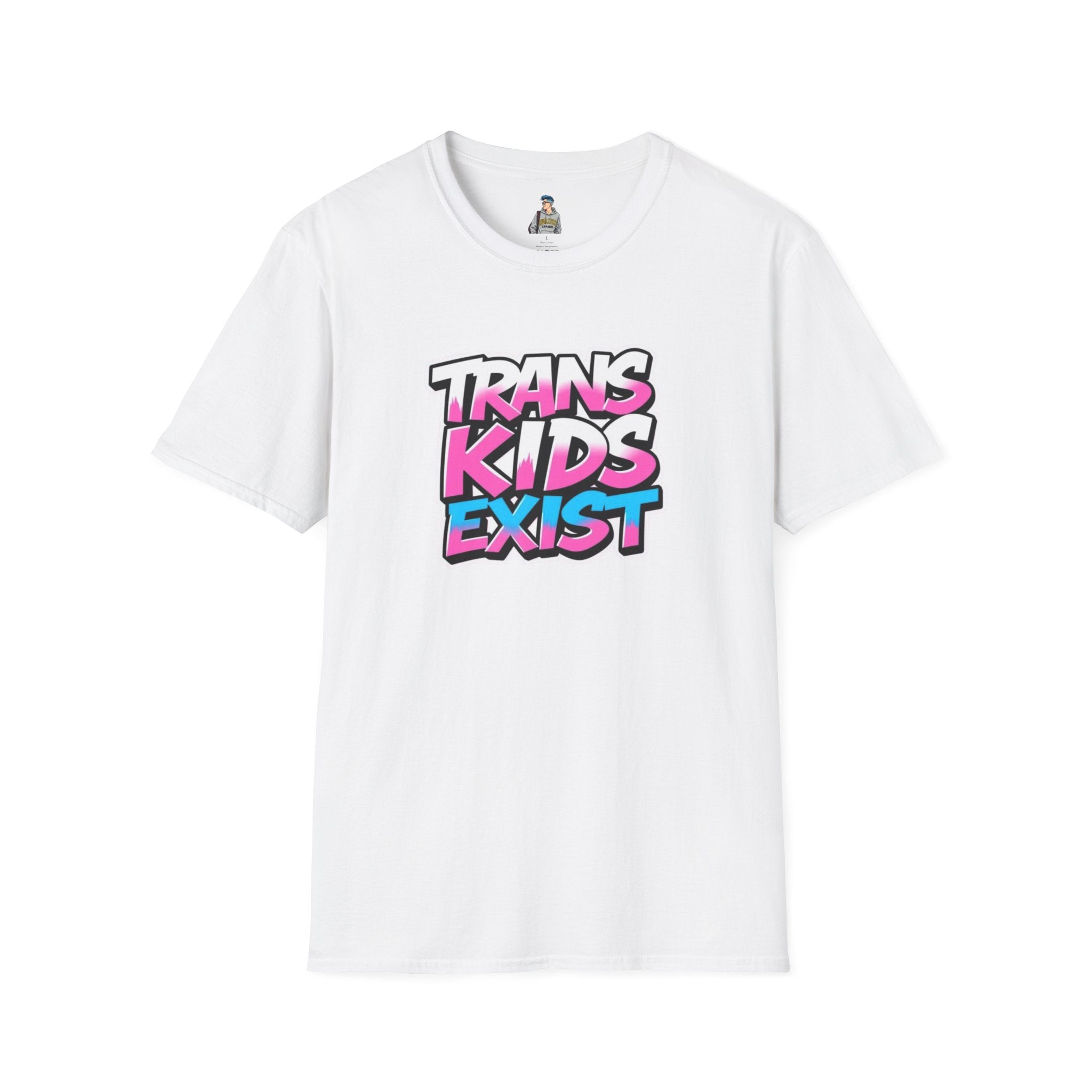 Trans Kids Exist Unisex Softstyle T-Shirt - EqualiTees.Me