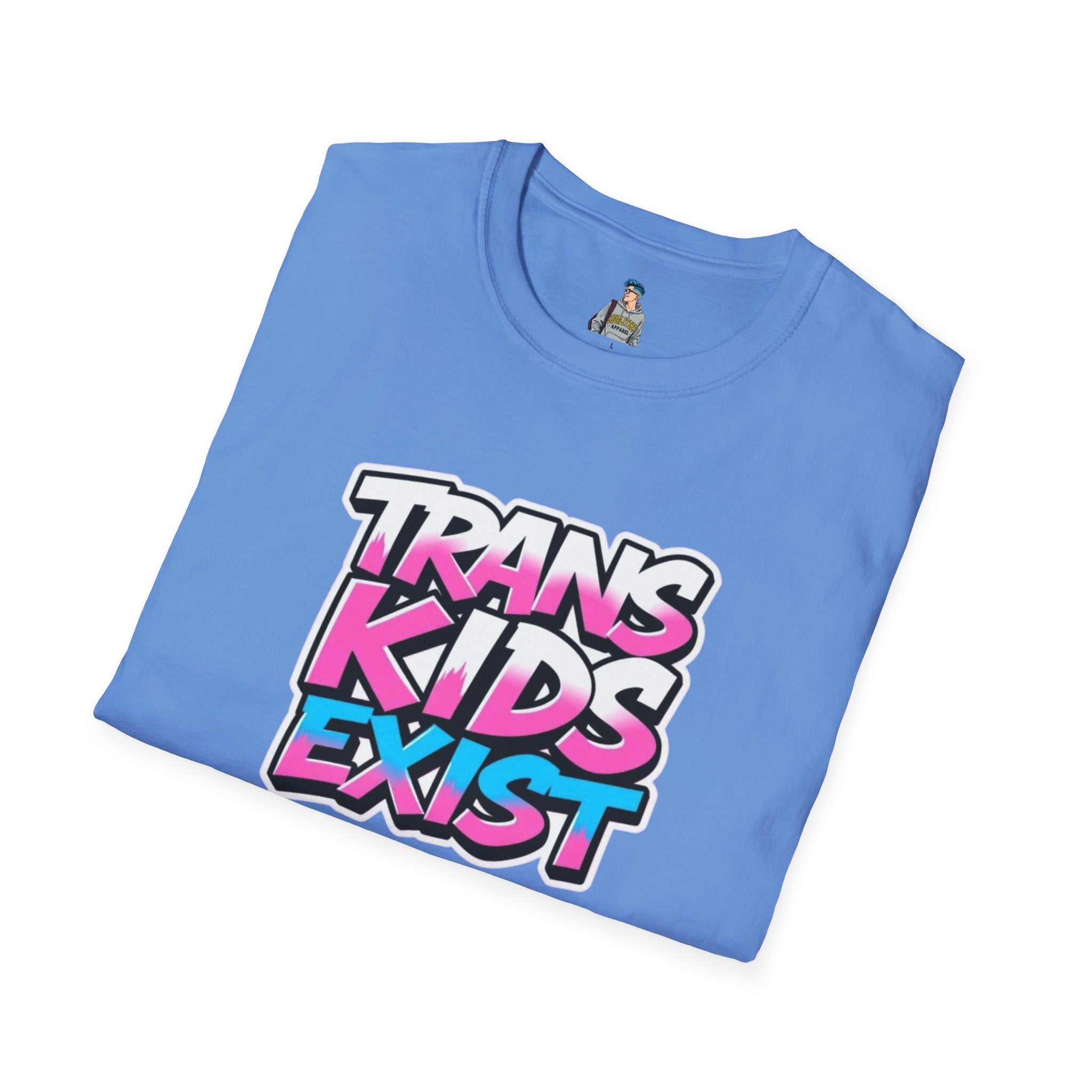 Trans Kids Exist Unisex Softstyle T-Shirt - EqualiTees.Me