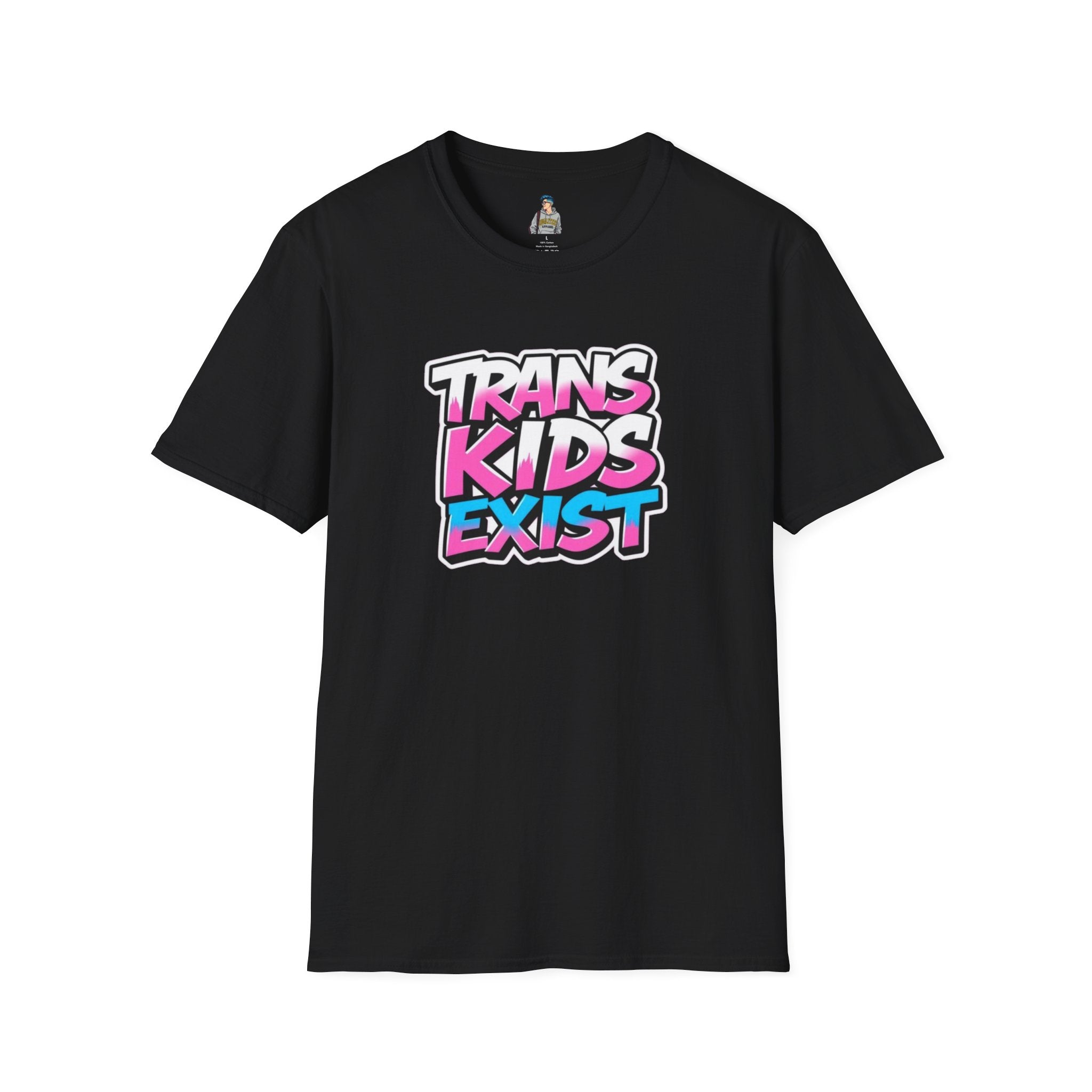 Trans Kids Exist Unisex Softstyle T-Shirt - EqualiTees.Me