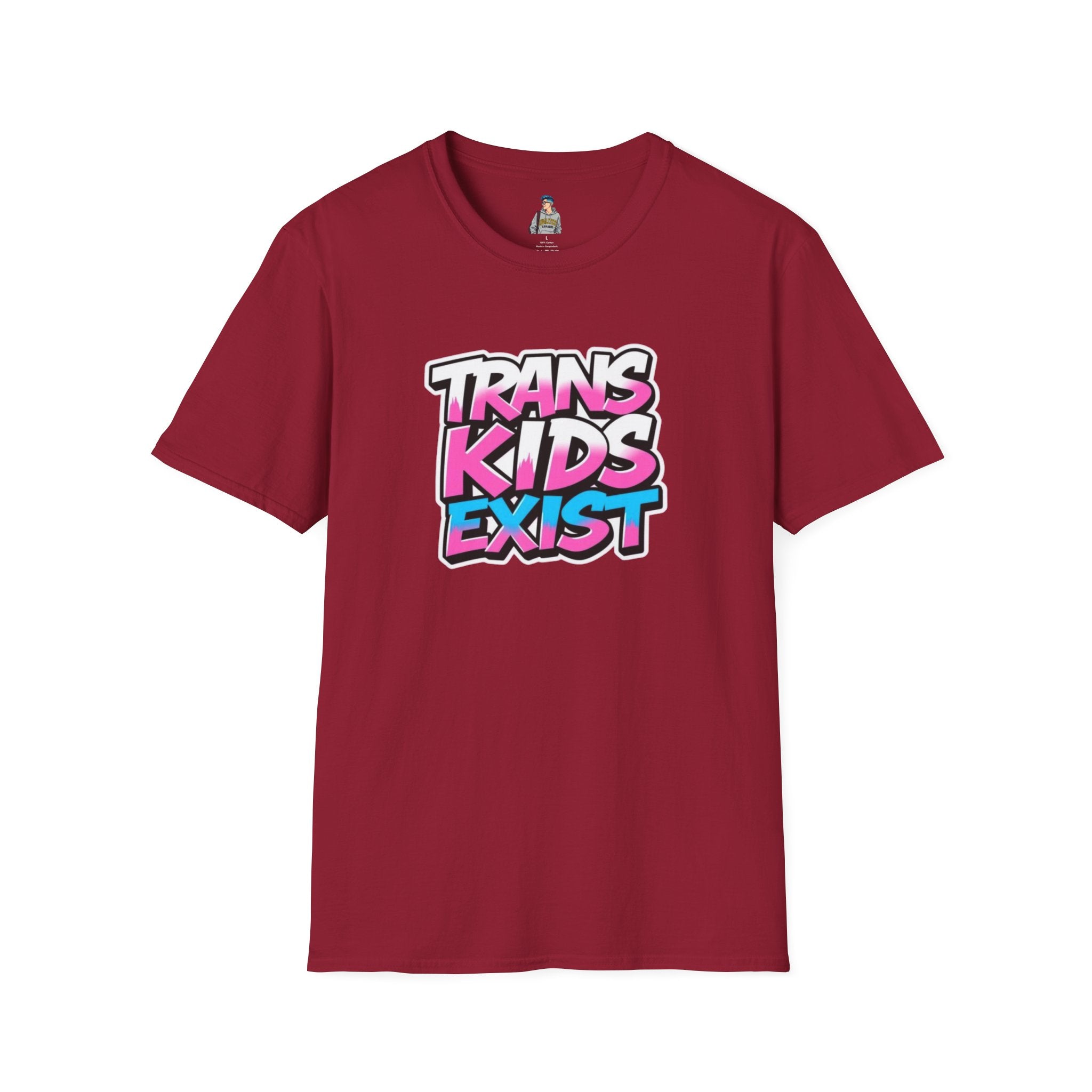 Trans Kids Exist Unisex Softstyle T-Shirt - EqualiTees.Me