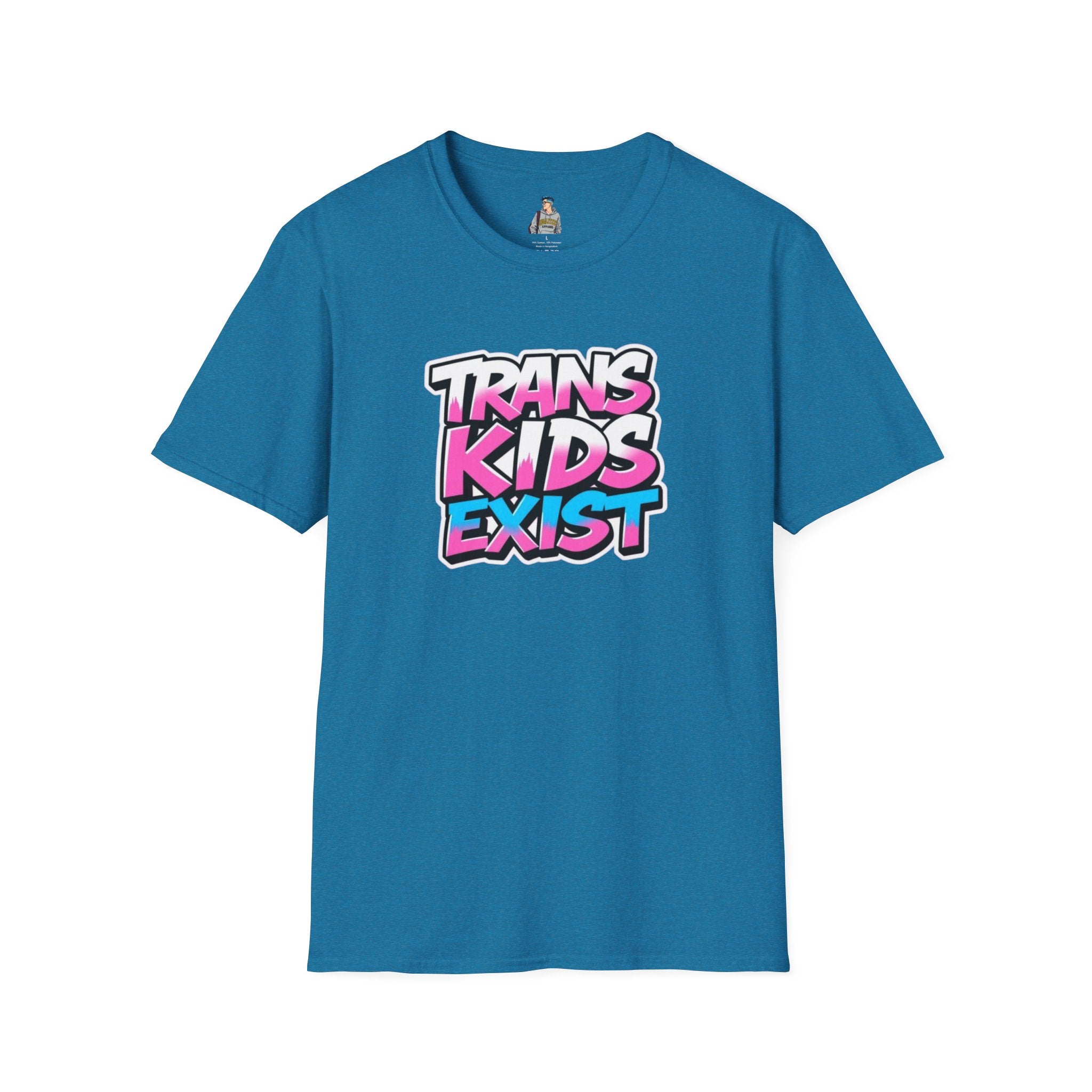 Trans Kids Exist Unisex Softstyle T-Shirt - EqualiTees.Me