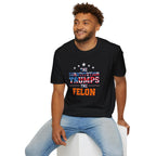 Unisex Patriotic T-Shirt - The Constitution Trumps the Felon - EqualiTees.Me