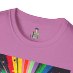 Unisex Softstyle T-Shirt - 'Queer People Belong Everywhere' Pride Graphic Tee - EqualiTees.Me