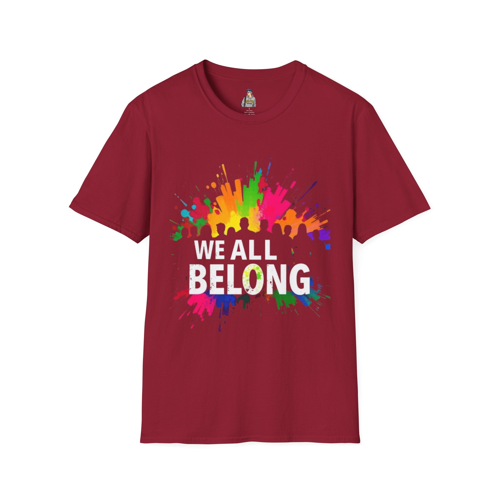 Unisex Softstyle T-Shirt - 'We All Belong" - EqualiTees.Me