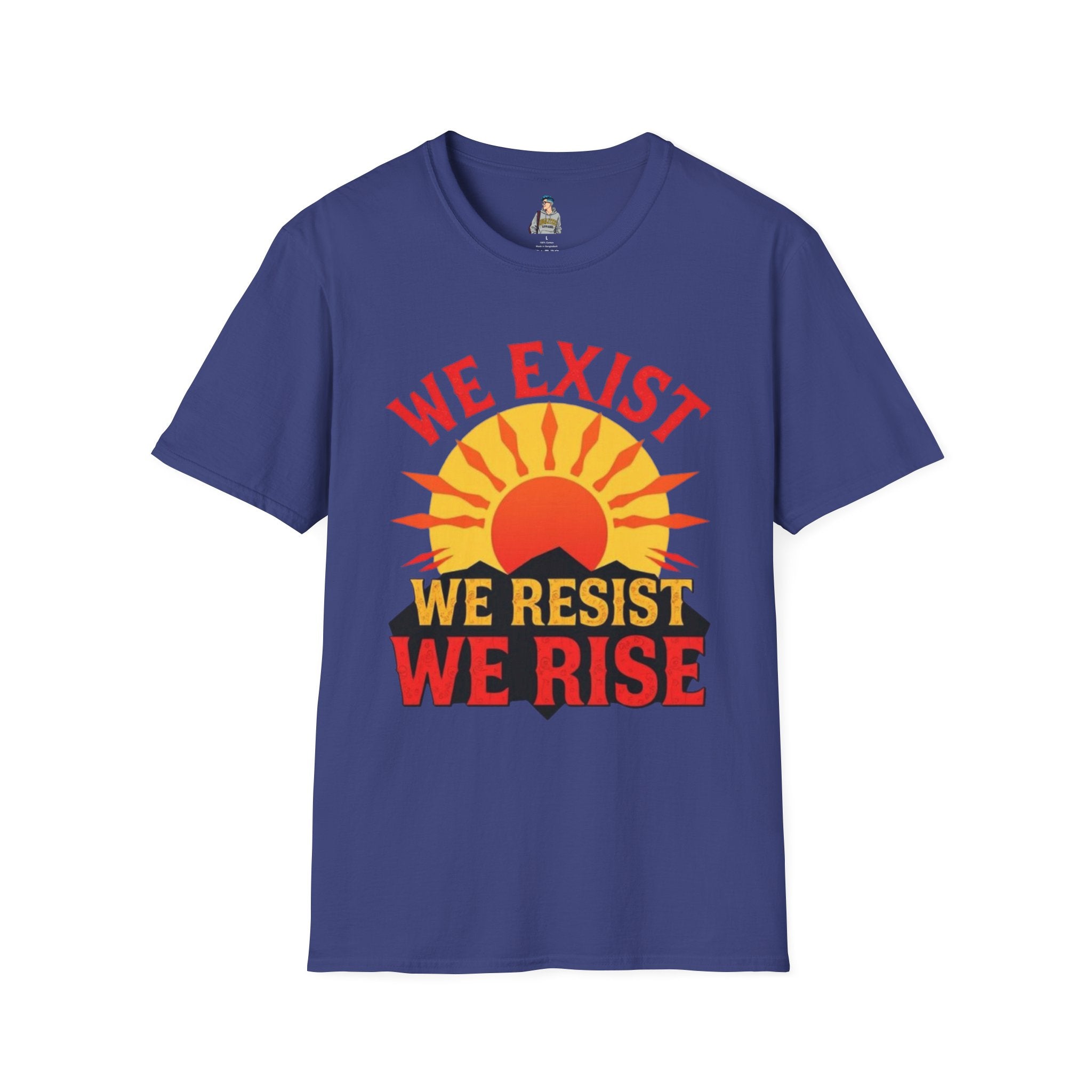 Unisex Softstyle T-Shirt, We Exist We Resist We Rise - EqualiTees.Me