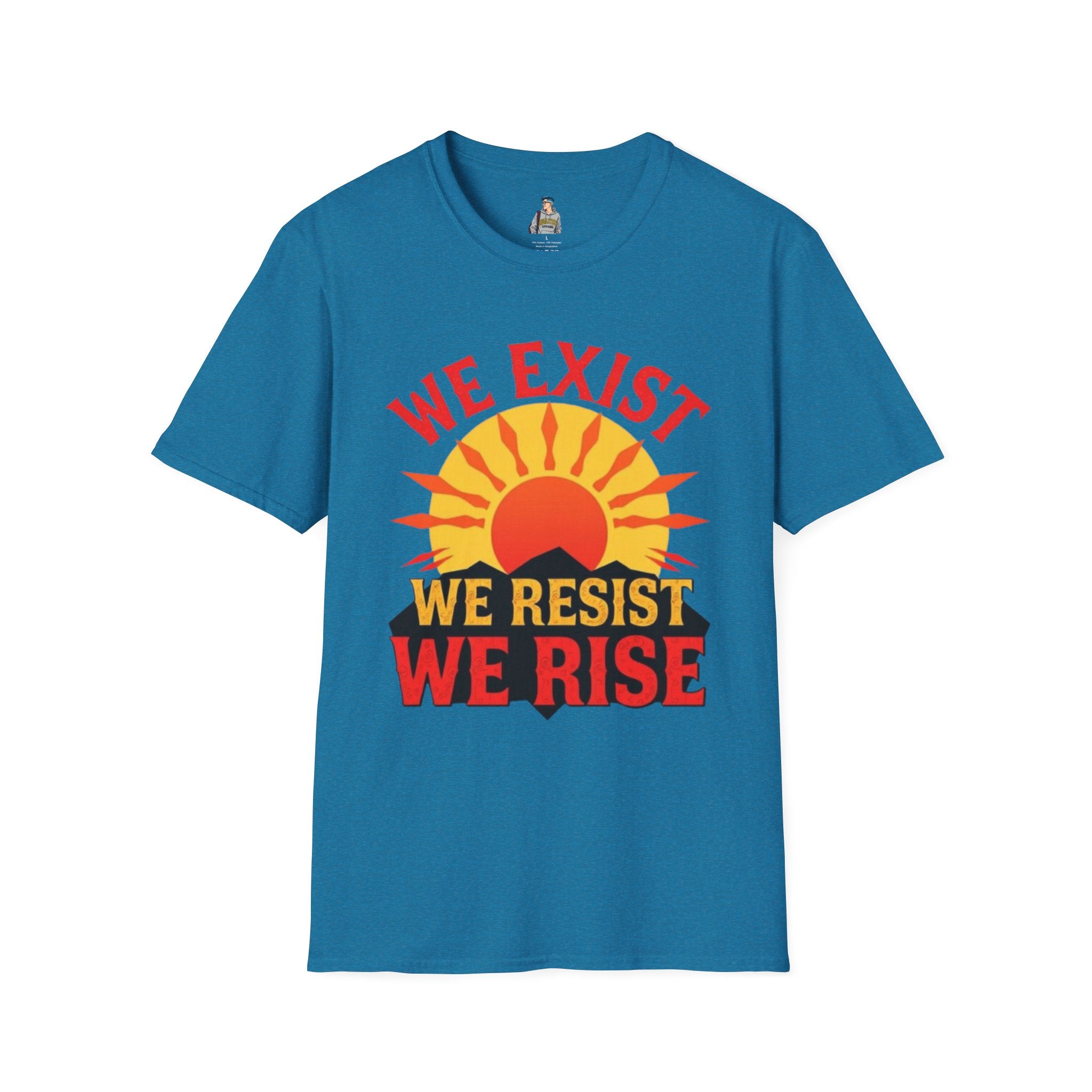 Unisex Softstyle T-Shirt, We Exist We Resist We Rise - EqualiTees.Me