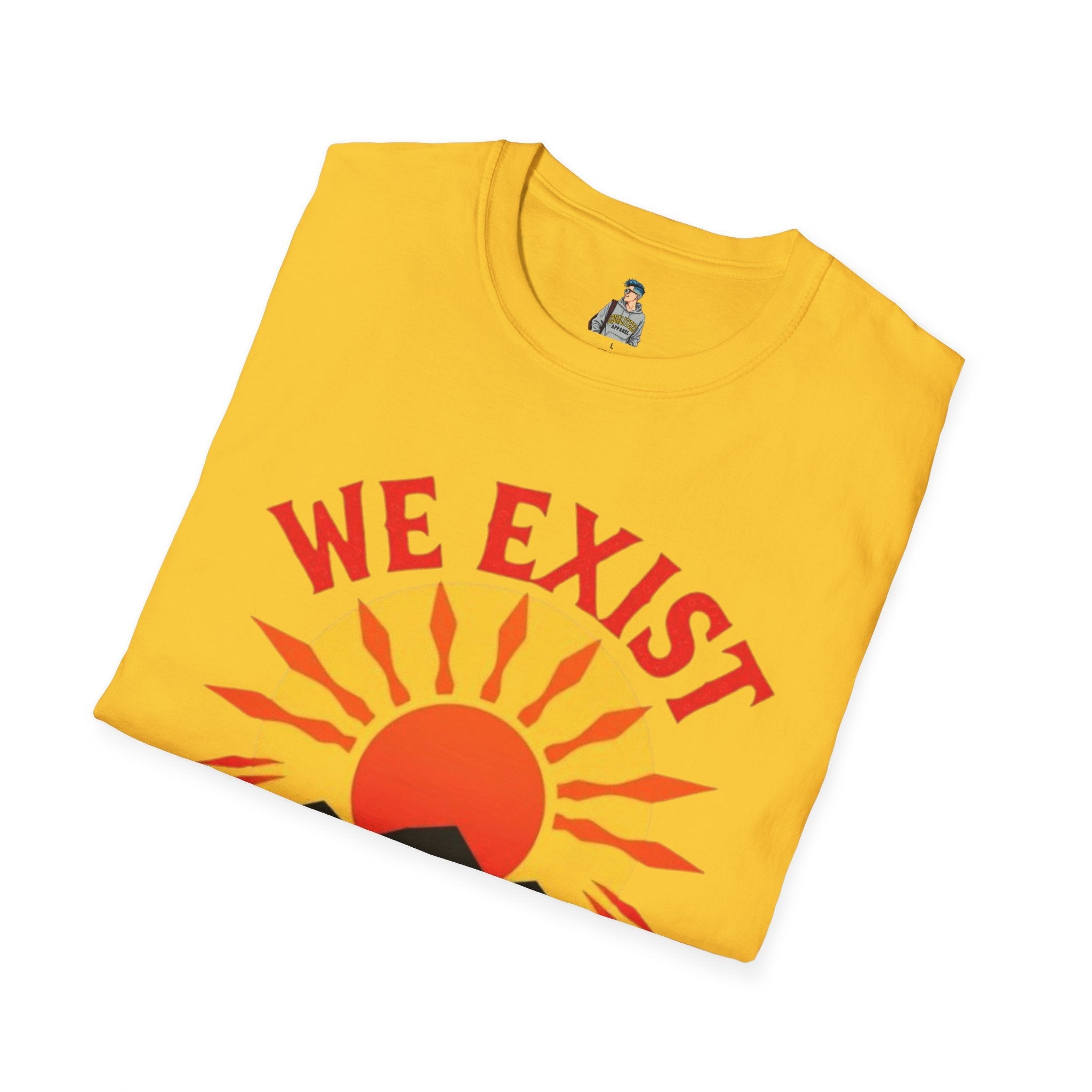 Unisex Softstyle T-Shirt, We Exist We Resist We Rise - EqualiTees.Me