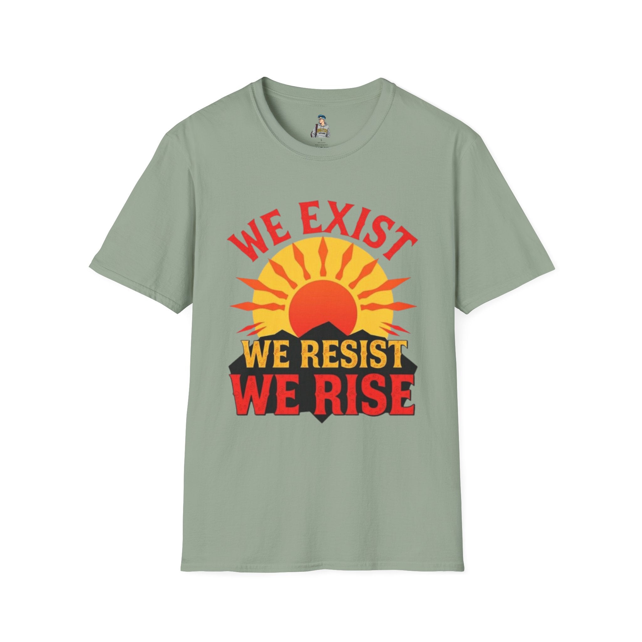 Unisex Softstyle T-Shirt, We Exist We Resist We Rise - EqualiTees.Me
