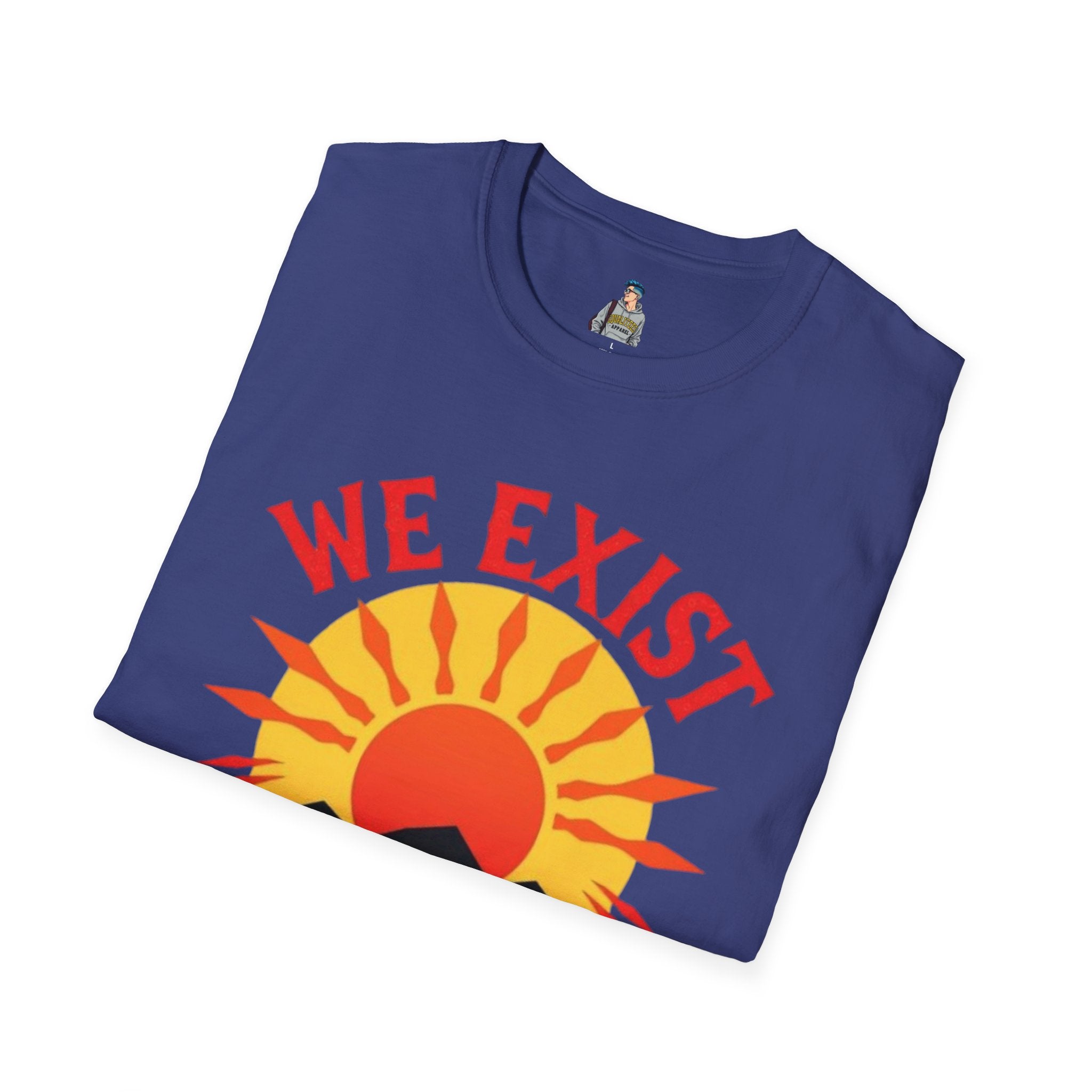 Unisex Softstyle T-Shirt, We Exist We Resist We Rise - EqualiTees.Me