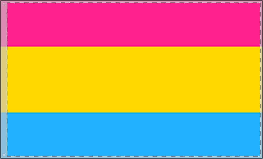 Vibrant Double Sided Pansexual Pride Flag - Perfect for Celebrations & Events - EqualiTees.Me