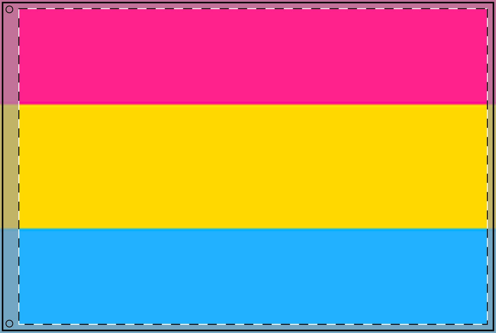 Vibrant Double Sided Pansexual Pride Flag - Perfect for Celebrations & Events - EqualiTees.Me