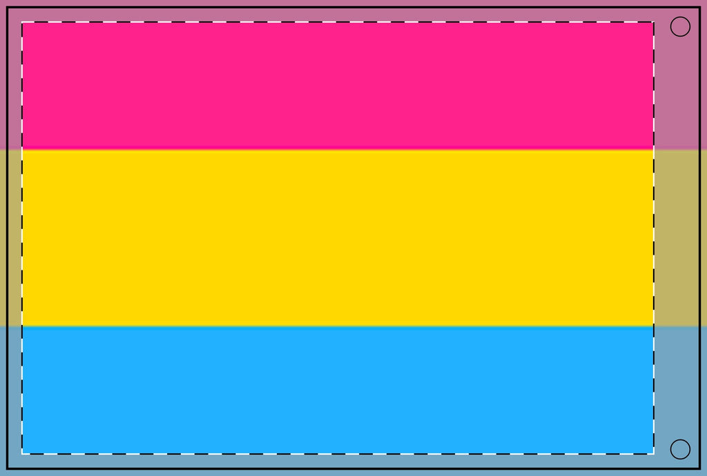 Vibrant Double Sided Pansexual Pride Flag - Perfect for Celebrations & Events - EqualiTees.Me