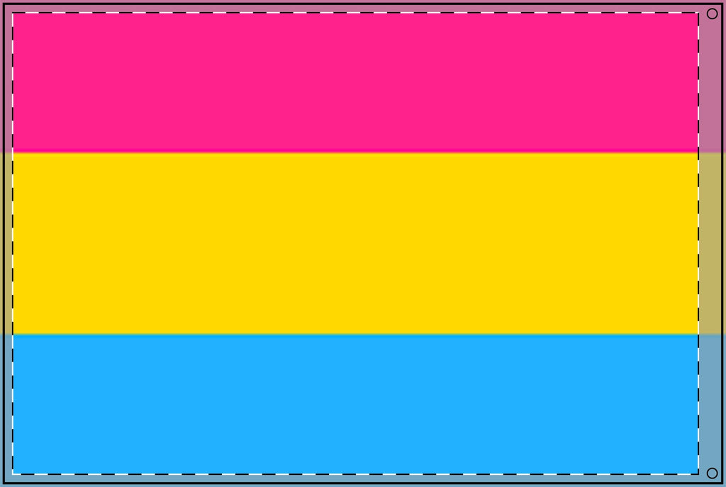 Vibrant Double Sided Pansexual Pride Flag - Perfect for Celebrations & Events - EqualiTees.Me