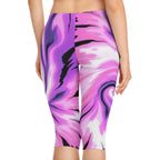 Vibrant Swirl Women's Capri Leggings - Stylish & Comfy Activewear - EqualiTees.Me