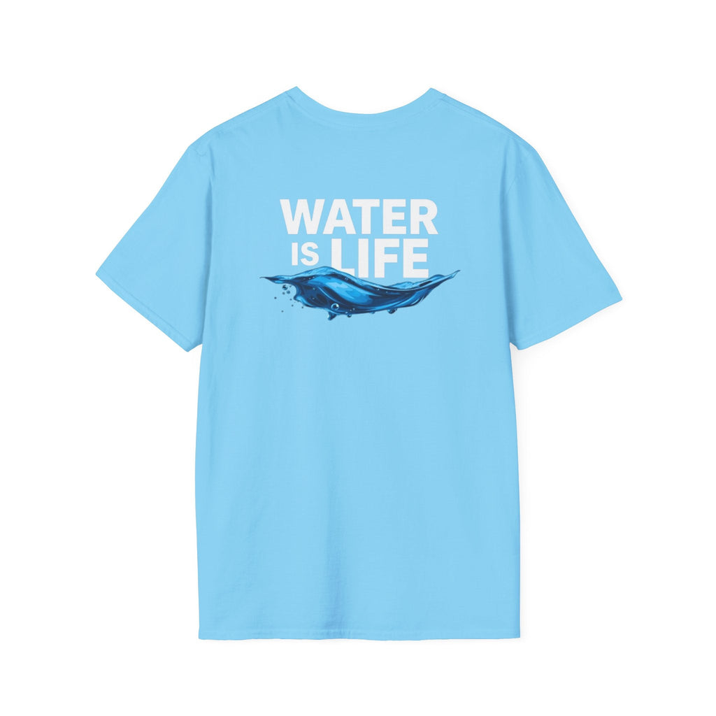 Water is Life Unisex T-Shirt | Eco - Friendly Tee for Environmentalists, Beach Lovers, Awareness Campaigns, Gifting - EqualiTees.Me