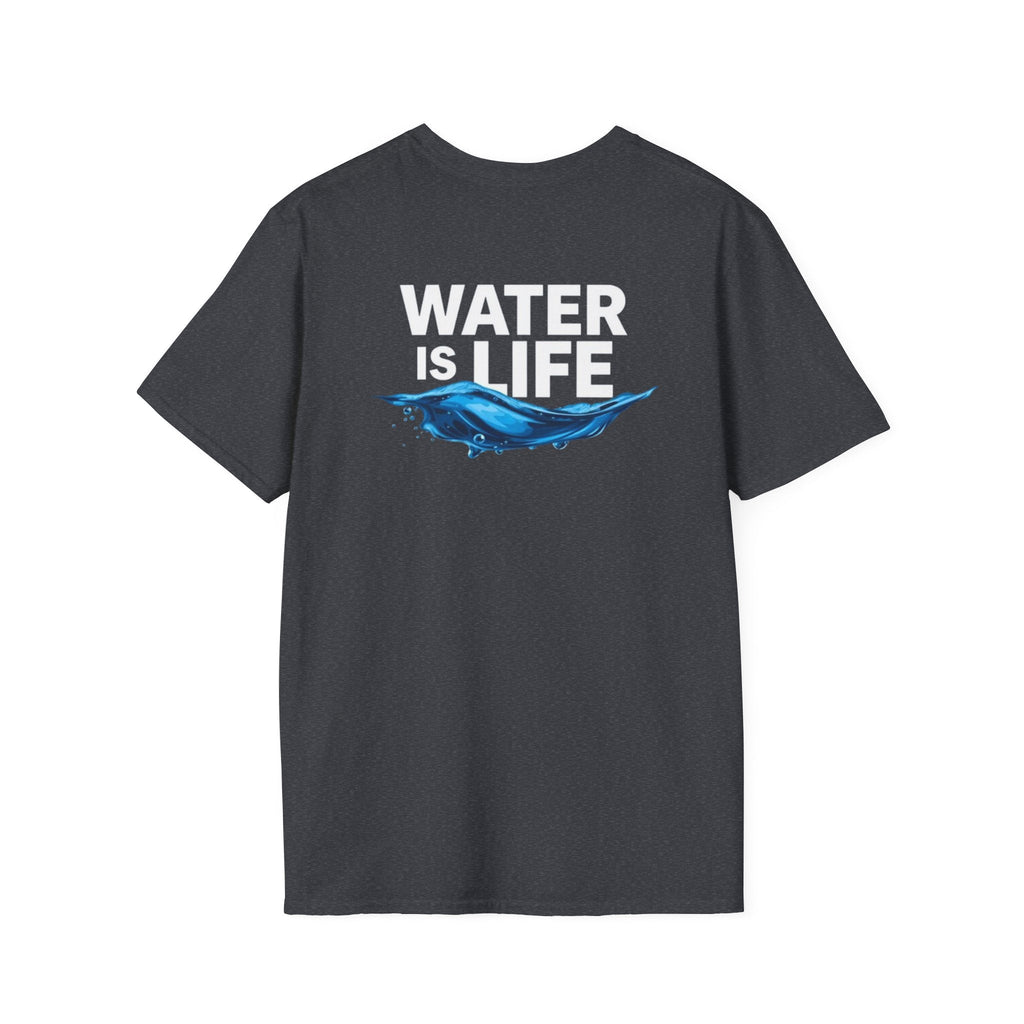 Water is Life Unisex T-Shirt | Eco - Friendly Tee for Environmentalists, Beach Lovers, Awareness Campaigns, Gifting - EqualiTees.Me
