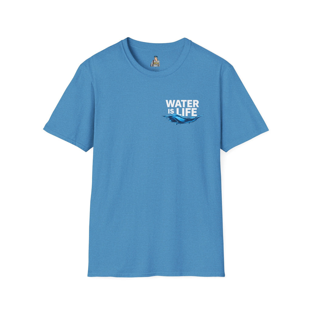 Water is Life Unisex T-Shirt | Eco - Friendly Tee for Environmentalists, Beach Lovers, Awareness Campaigns, Gifting - EqualiTees.Me