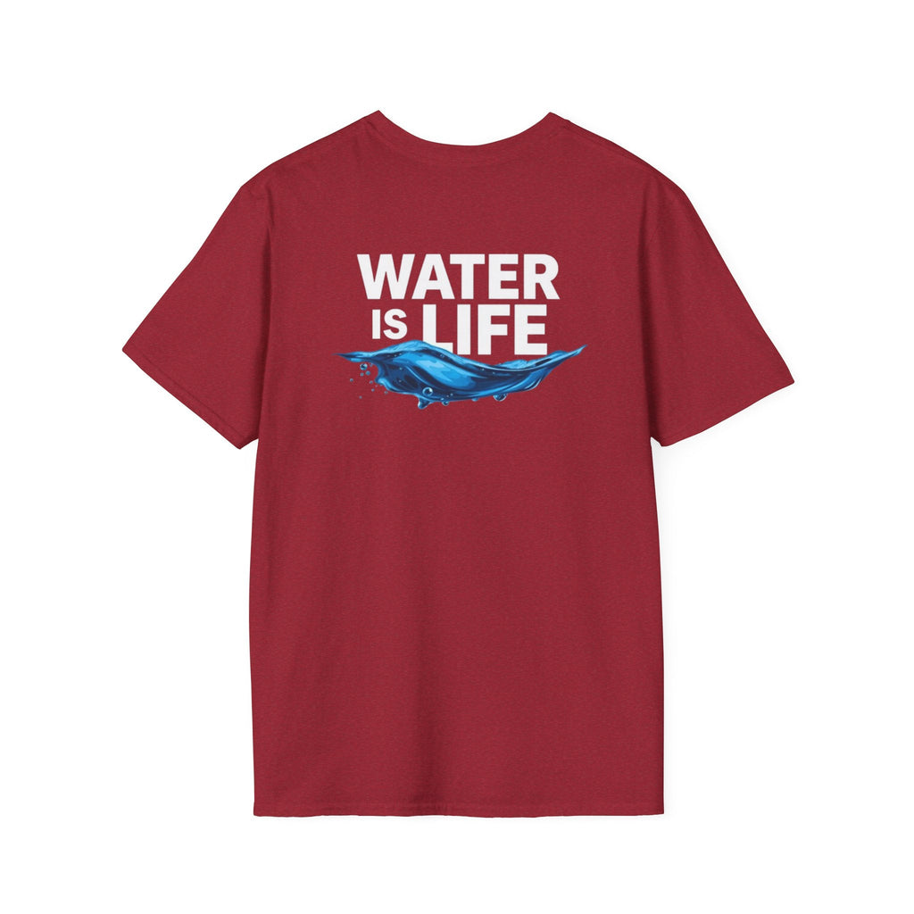 Water is Life Unisex T-Shirt | Eco - Friendly Tee for Environmentalists, Beach Lovers, Awareness Campaigns, Gifting - EqualiTees.Me