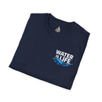 Water is Life Unisex T-Shirt | Eco - Friendly Tee for Environmentalists, Beach Lovers, Awareness Campaigns, Gifting - EqualiTees.Me
