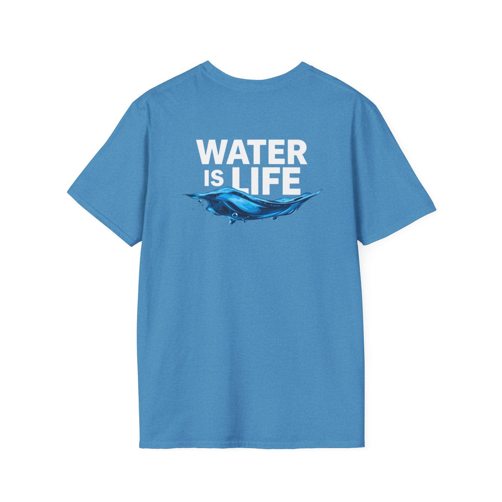 Water is Life Unisex T-Shirt | Eco - Friendly Tee for Environmentalists, Beach Lovers, Awareness Campaigns, Gifting - EqualiTees.Me