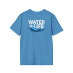 Water is Life Unisex T-Shirt | Eco - Friendly Tee for Environmentalists, Beach Lovers, Awareness Campaigns, Gifting - EqualiTees.Me