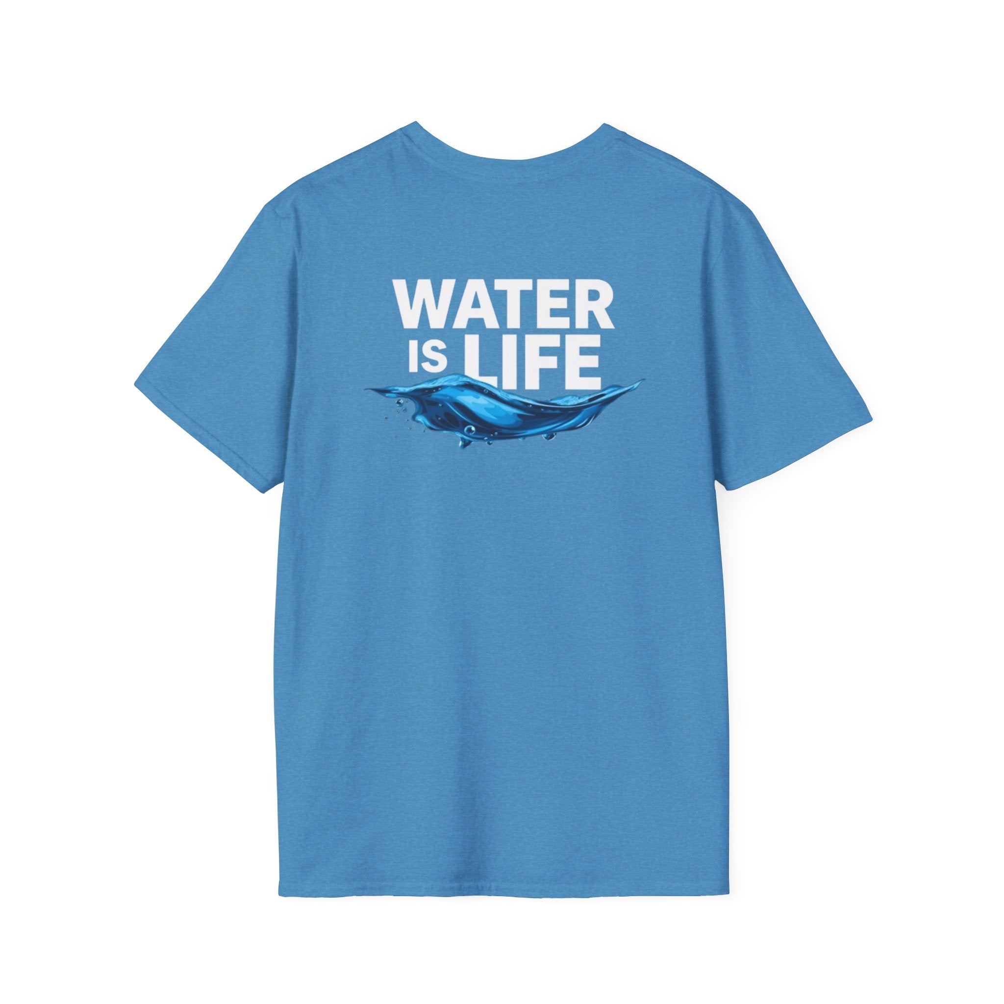 Water is Life Unisex T-Shirt | Eco - Friendly Tee for Environmentalists, Beach Lovers, Awareness Campaigns, Gifting - EqualiTees.Me