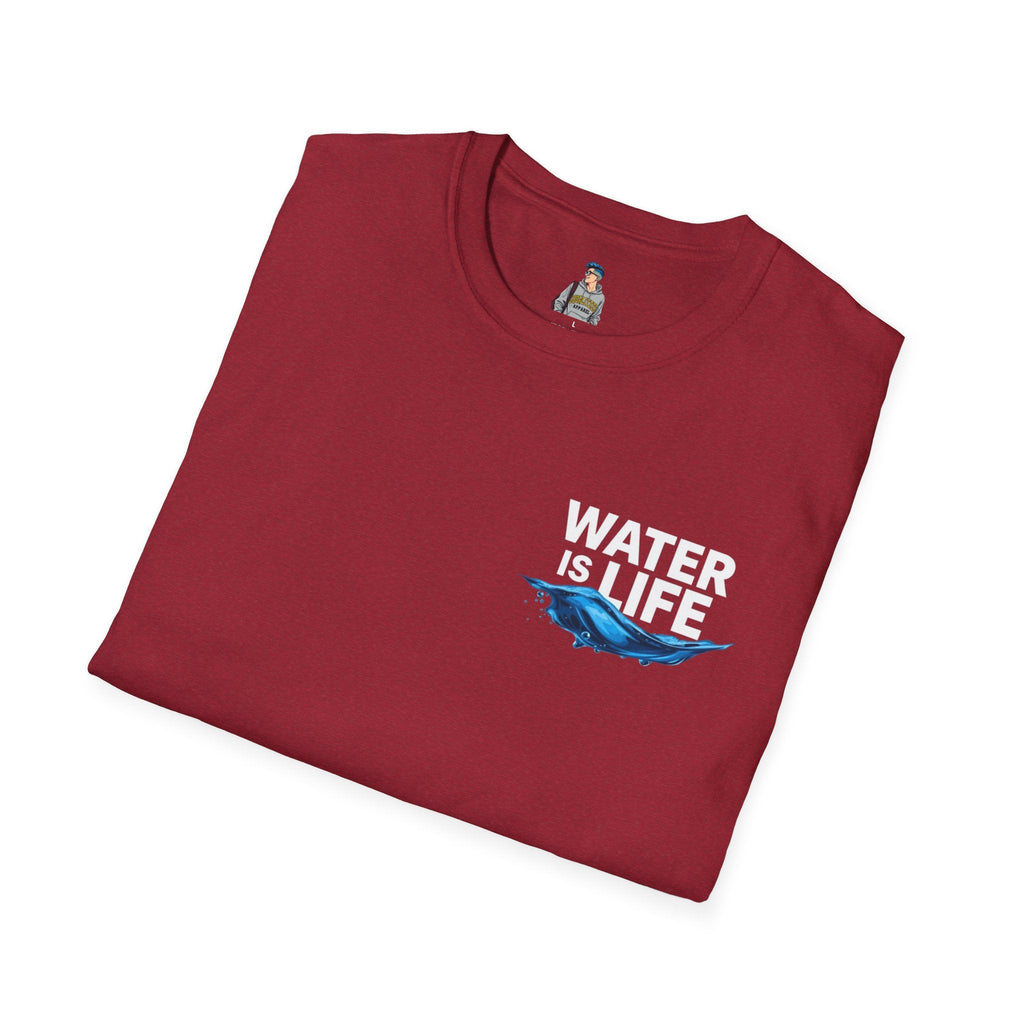 Water is Life Unisex T-Shirt | Eco - Friendly Tee for Environmentalists, Beach Lovers, Awareness Campaigns, Gifting - EqualiTees.Me