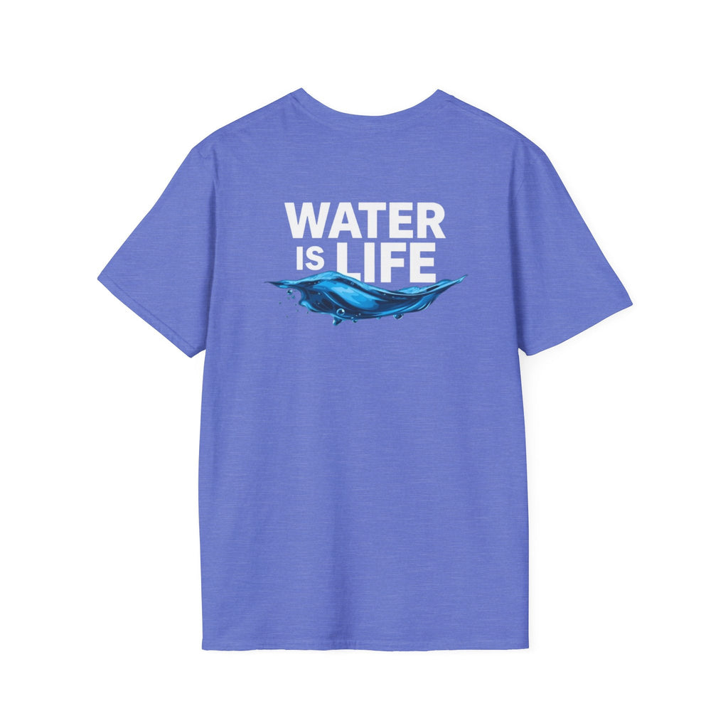Water is Life Unisex T-Shirt | Eco - Friendly Tee for Environmentalists, Beach Lovers, Awareness Campaigns, Gifting - EqualiTees.Me