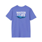 Water is Life Unisex T-Shirt | Eco - Friendly Tee for Environmentalists, Beach Lovers, Awareness Campaigns, Gifting - EqualiTees.Me