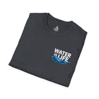Water is Life Unisex T-Shirt | Eco - Friendly Tee for Environmentalists, Beach Lovers, Awareness Campaigns, Gifting - EqualiTees.Me