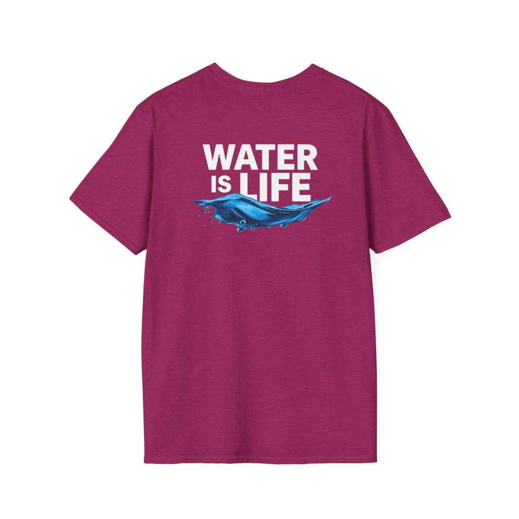 Water is Life Unisex T-Shirt | Eco - Friendly Tee for Environmentalists, Beach Lovers, Awareness Campaigns, Gifting - EqualiTees.Me