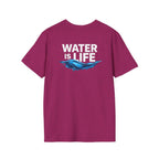 Water is Life Unisex T-Shirt | Eco - Friendly Tee for Environmentalists, Beach Lovers, Awareness Campaigns, Gifting - EqualiTees.Me