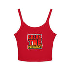 Women's Spaghetti Strap Tank Top - "Break the Patriarchy" Statement Tee - EqualiTees.Me
